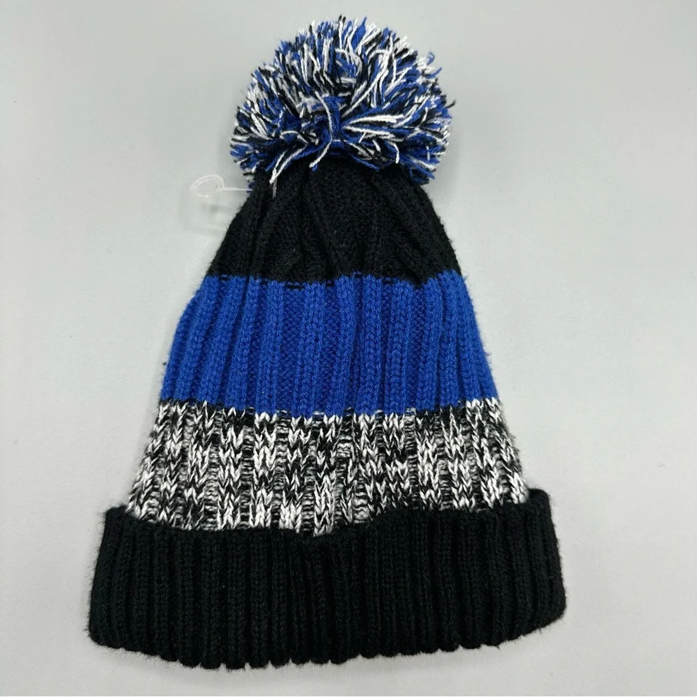 Grand Sierra Winter Hat Size 4-6 Years Black Blue Gray